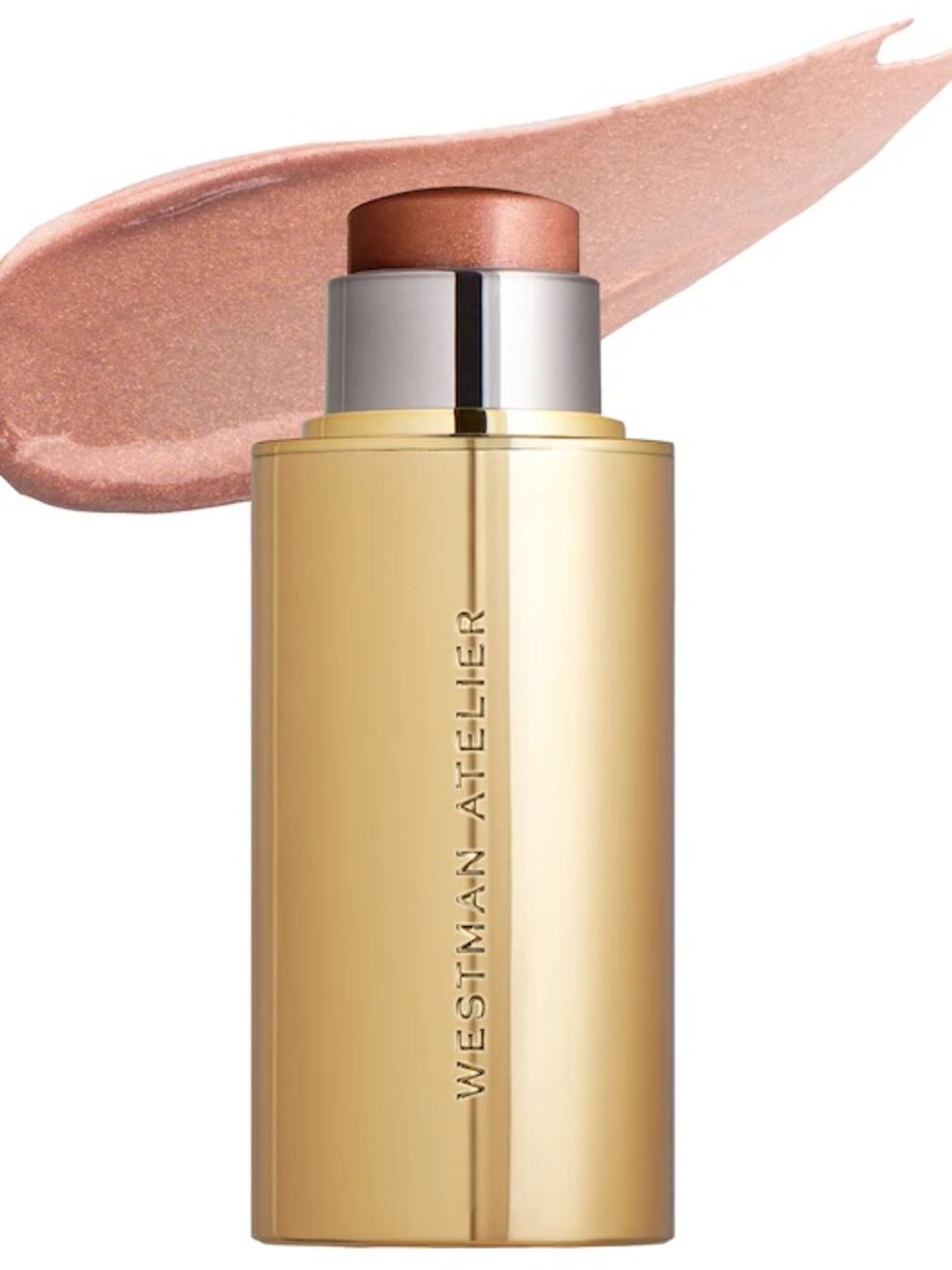 Westman Atelier Lit Up Glassy Gel Highlighter Stick Brûlée